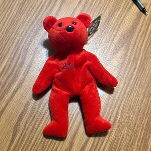 Ty Red Stuffed Bear Toy
